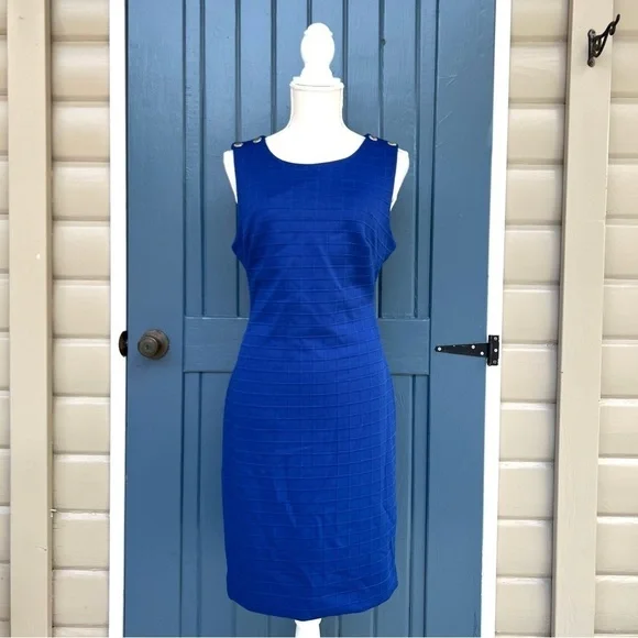 Tommy Hilfiger Sleeveless Dress Size 10 royal blue - Picture 1 of 9